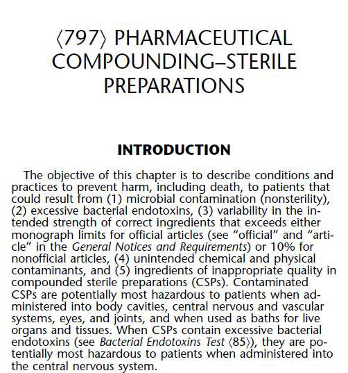Monographs for ingredients used in compounded preparations Drug