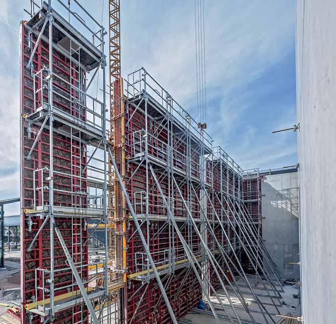 In addition, the MXP provides quick solutions for corners, length compensations and stopend formwork.