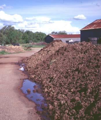Manure Handling of Manure and Manure Products Manure Storage and Treatment Sites: Furthest Practical
