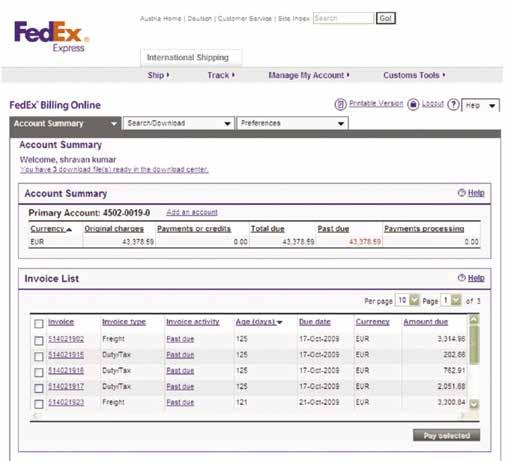 to create tracking notifications based on shipment status. Access is extremely easy and secure. Simply visit fedex.