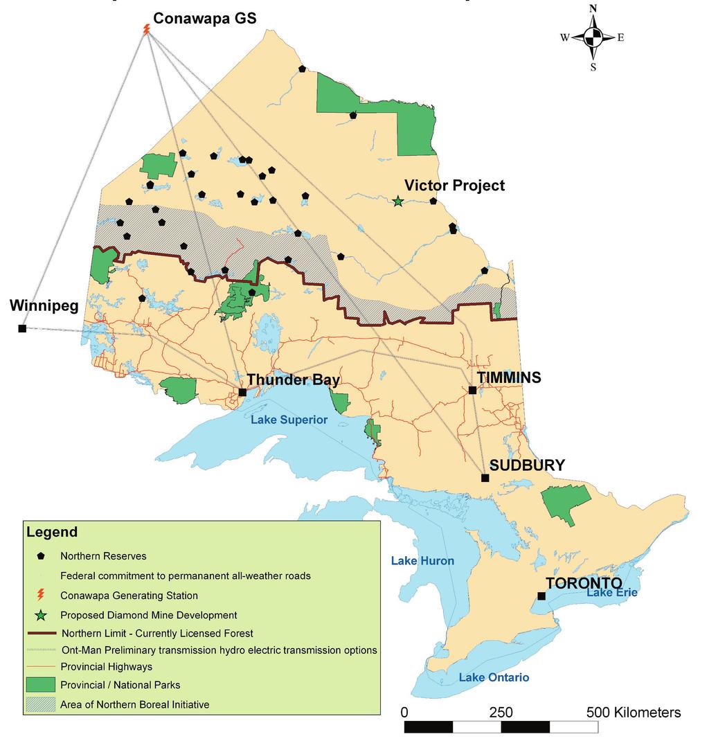 Woodland Caribou in Ontario monitoring efforts. Caribou conservation and recovery remains a challenge with existing levels of development in the boreal forest.
