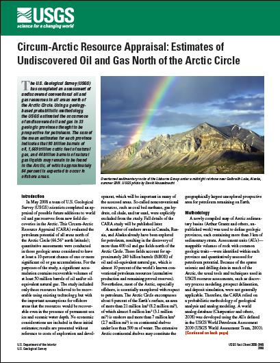 U.S. Geological Survey Report ~ July 2008 Circum-Arctic Resource Appraisal: Estimates of Undiscovered Oil and Gas North of the Arctic Circle 13%