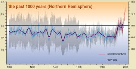 The Medieval Warm Period How the IPCC sees the MWP How climate sceptics see the MWP Hockey stick chart from the 2001 IPCC Third Assessment Report, showing