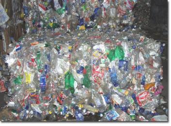 Single-stream recycling Bale of PETE plastic Bale of aluminum cans Bale of steel cans Video-1 https://www.youtube.