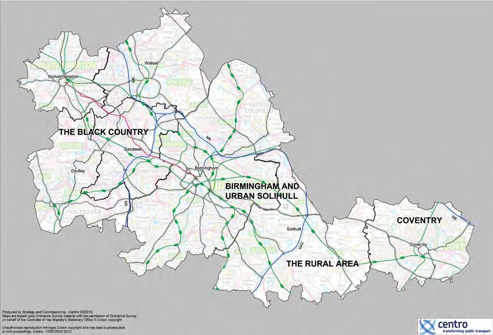 14 The West Midlands Metropolitan Area Black Country The Black Country lies on the western side of the Metropolitan Area, and comprises the boroughs of Dudley, Sandwell and Walsall and the City of