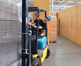 A wireless K70 indicator is installed in a position that is visible to the forklift driver, even if the forklift is