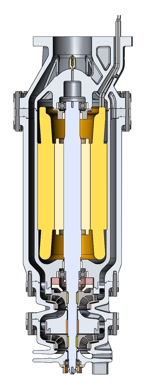 Cross section of a land based LNG Expander.