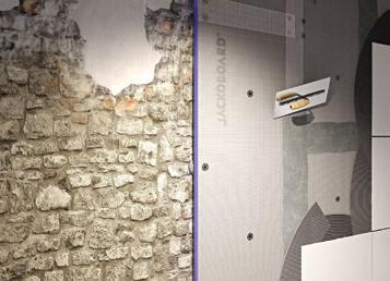 JACKOBOARD Plano offers a simple answer. Uneven walls can be levelled, and flat, uniform surfaces can be created with the JACKOBOARD construction boards.