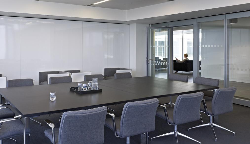Acoustic insulation of up to 58dB noise reduction Prestige Glass Partition walls that meet the needs of your work environment Making a Statement in Style The Prestige is a robust system that is