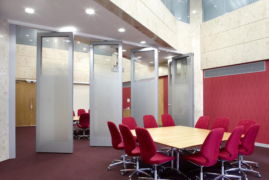 Infinite possibilities Config 1. Conference room divided into 12 smaller meeting rooms Config 2.