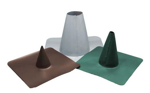 Pipe Flashings IB factory fabricated cone fl ashings feature a dielectrically welded reinforced IB PVC Single-Ply base and a 60 mil nonreinforced IB PVC Single-Ply upper.