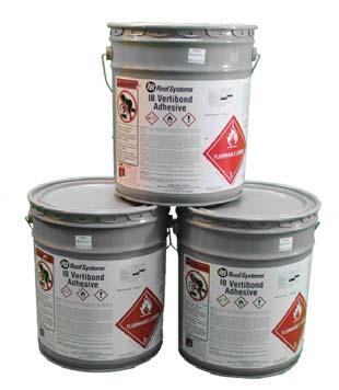 IB Vertibond Adhesive IB Vertibond Adhesive is a synthetic polymer based adhesive designed specifi cally for horizontal and vertical bonding applications of all IB Membranes to metal, wood, concrete,