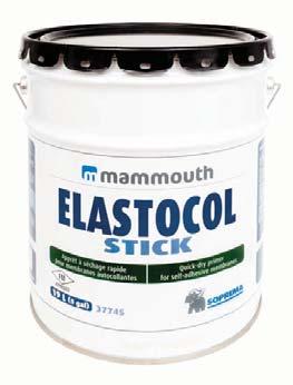 Elastocol Stick Elastocol Stick is a fast drying primer consisting of a proprietary blend of SBS polymer, resins and volatile solvents designed to enhance Sopravap r Vapor Retarder adhesion to a