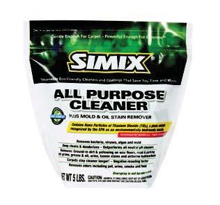 SIMIX All Purpose Cleaner SIMIX All Purpose Cleaner can be used for general surface cleaning to remove dirt and contaminants from installed IB PVC Single Ply membranes. 5 lb.