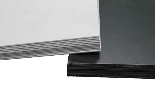 PVC Clad Metal IB PVC Clad Metal is fabricated from 24 gauge, ASTM A653-09, CS Type B, G90 galvanized sheet metal with a durable 45 mil non-reinforced IB PVC fi lm with acrylic fi nish laminated to