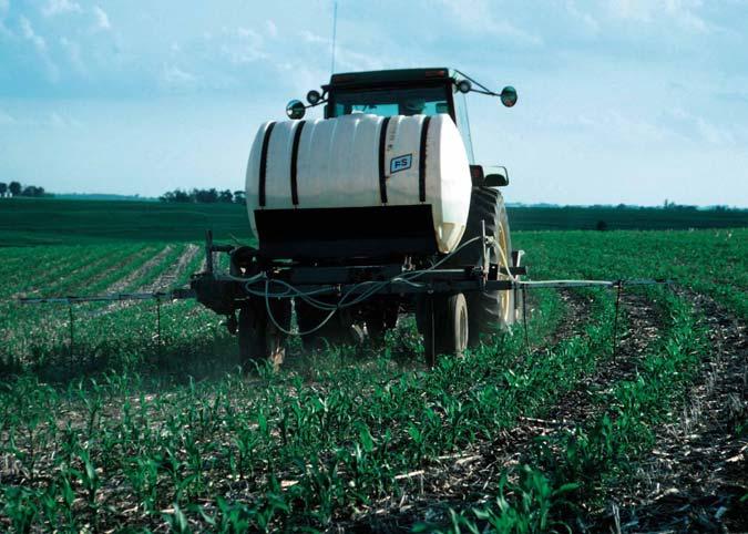 Fertilizer and pesticide application When fertilizers and pesticides are applied in large quantities they can enter the groundwater or get washed away into