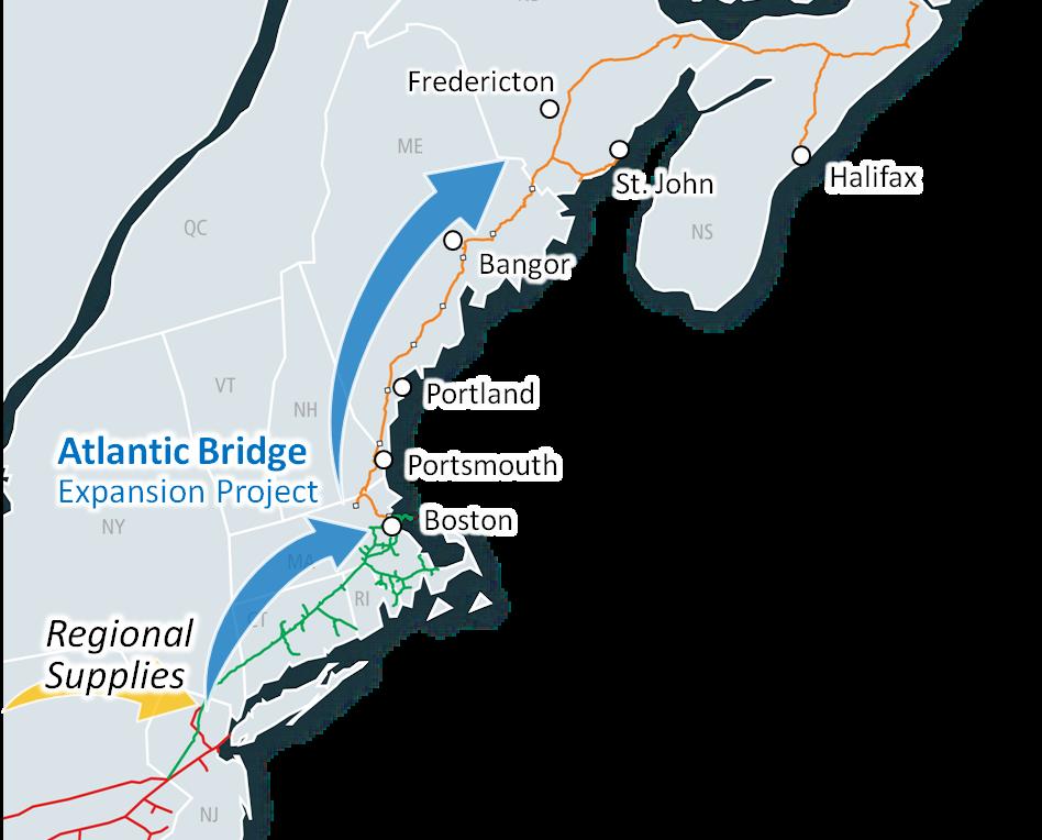 Atlantic Bridge Moving abundant, economic supplies of natural gas from the Marcellus & Utica to constrained New England & Atlantic Canadian