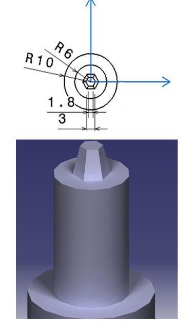 Fig 5.4: Dimensions of the Tensile Test Specimens[ASTM E8M-08] Welding of aluminium alloy Fig. 5.2 Welded Parts by hexagonal tool (According to Experiments No.) 5.
