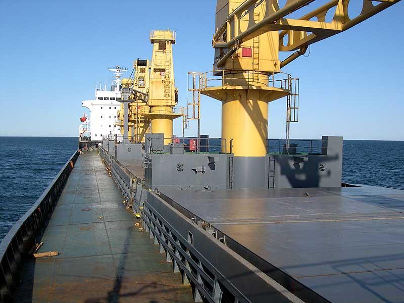 Cargo Loading Deck cranes are located on ships and boats and used for cargo