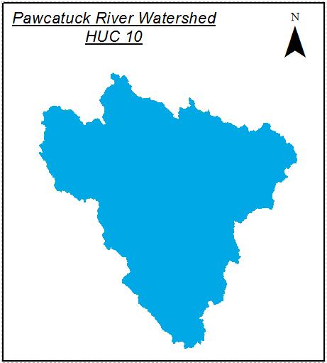 3. RIGIS Data: Pawcatuck River Watershed HUC 10 4.