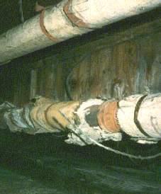 Uses of Asbestos Asbestos insulated pipe in utility
