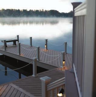 TimberTech Decking Solutions DockSider Plank Revolutionary Alternative to Wood Docks Spans 24" on-center for residential and commercial applications