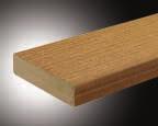 sealing Square-edge profile provides well-defined lines and accents Available in Cedar and Grey Actual dimensions 1-1/4" x 5-1/2" DockSider Plank is ideal for