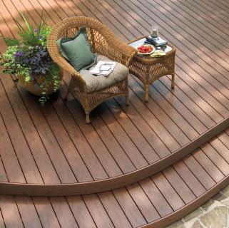 TimberTech Decking Solutions New Warm, Tropical Colors New Hidden Fastener Earthwood Plank Authentic Tropical Hardwood Look Choose from three colors