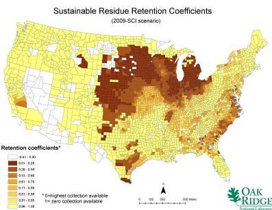 decreases exponentially as removal amount increases 15 Managed by UT-Battelle Crop Residues Residue Sustainability Residue retention coefficients