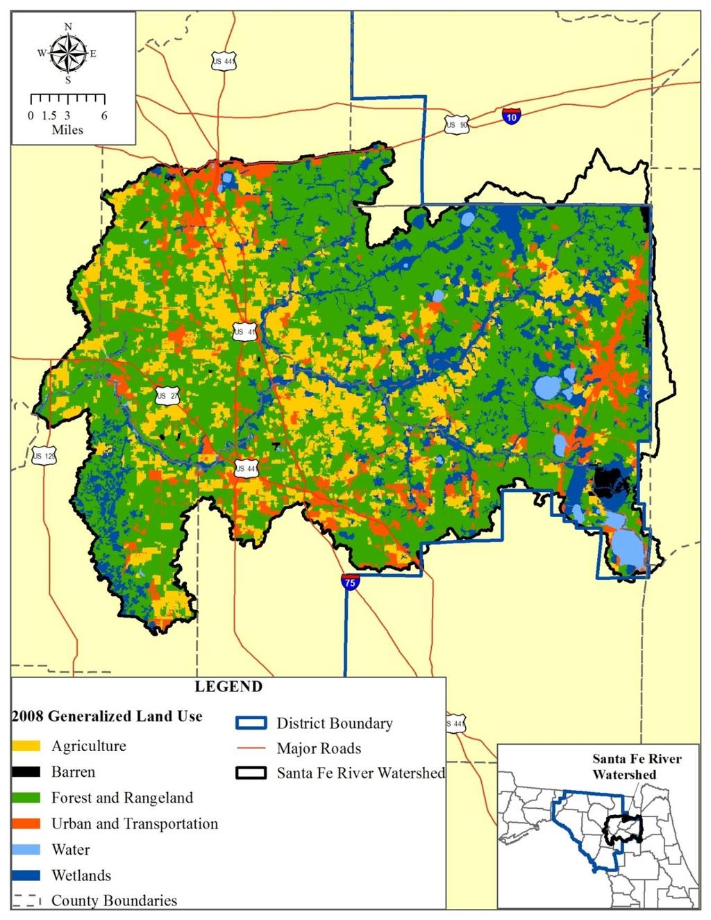 1 Source: SRWMD generalized Florida Land Use, Land Cover Classification System, 2008 Figure