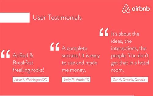 As for the user testimonials, make sure to pick reviews that talk about the core benefits of your product, as a confirmation that your customers are