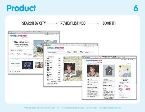 Product Product slides should summarize the core functionality of the product in as few words/images