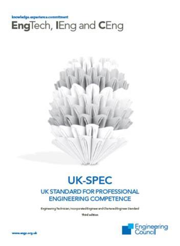 UK-SPEC Knowledge and understanding Design and