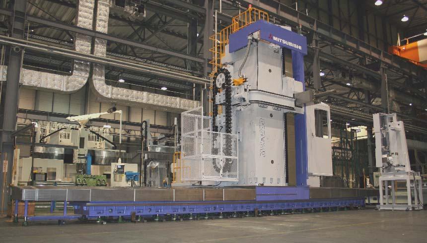 5 to 10 meters for super large work Orders for five units in launch year Horizontal Boring Machines M-HT series model changeover Balance high-speed machining with heavy cutting and machining