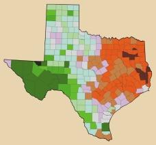A Statewide Perspective Rural land ownership sizes vary across Texas, according to the proximity to population centers and historical land uses.