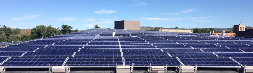 2014 Facilities Sustainability Projects Cornerstone Arts Center Rooftop Solar Photovoltaic (PV) Project Status: Complete