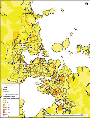 Figure 9: Sub-sector maps by employee count, Auckland region 2008 Sector locations Where these sectors are located is useful in order to identify the potential for sector growth and opportunities in