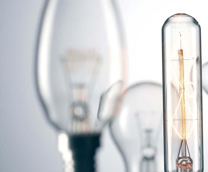 LIGHT IN MASS PRODUCTION. IN THE PRODUCTION OF ELECTRIC LIGHT BULBS, THERMAL RESISTANCE IS A MUST.
