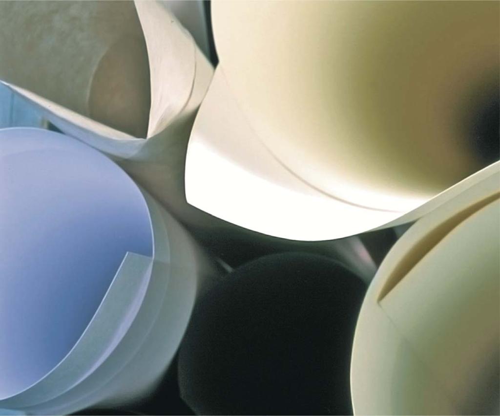IN THE MANUFACTURING AND PROCESSING OF PAPER, CERAMIC ELEMENTS SOLVE THE WEAR PROBLEMS.