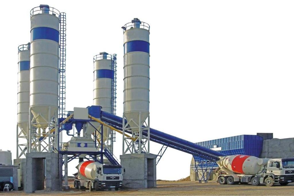 STATIONARY CONCRETE PLANTS CONSTMACH manufactures stationary concrete plants which have production capacity between 30 m 3 /h and 240 m 3 /h.