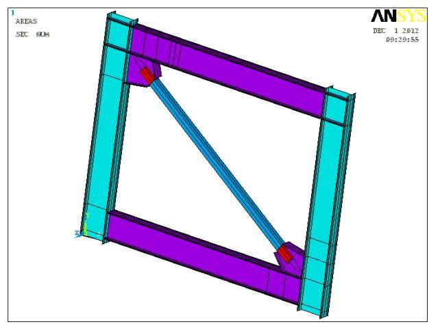 International Journal of Emerging Trends in Engineering and Development Issue 3, Vol.5 (September 213) Fig.2 Finite element model of the frames.