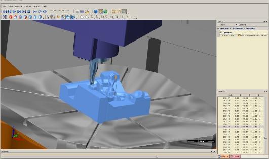 NCG CAM What s New in Version 10 Machine Tool Simulation 5-axis Module The machine tool simulation allows the user to simulate the machine movement.