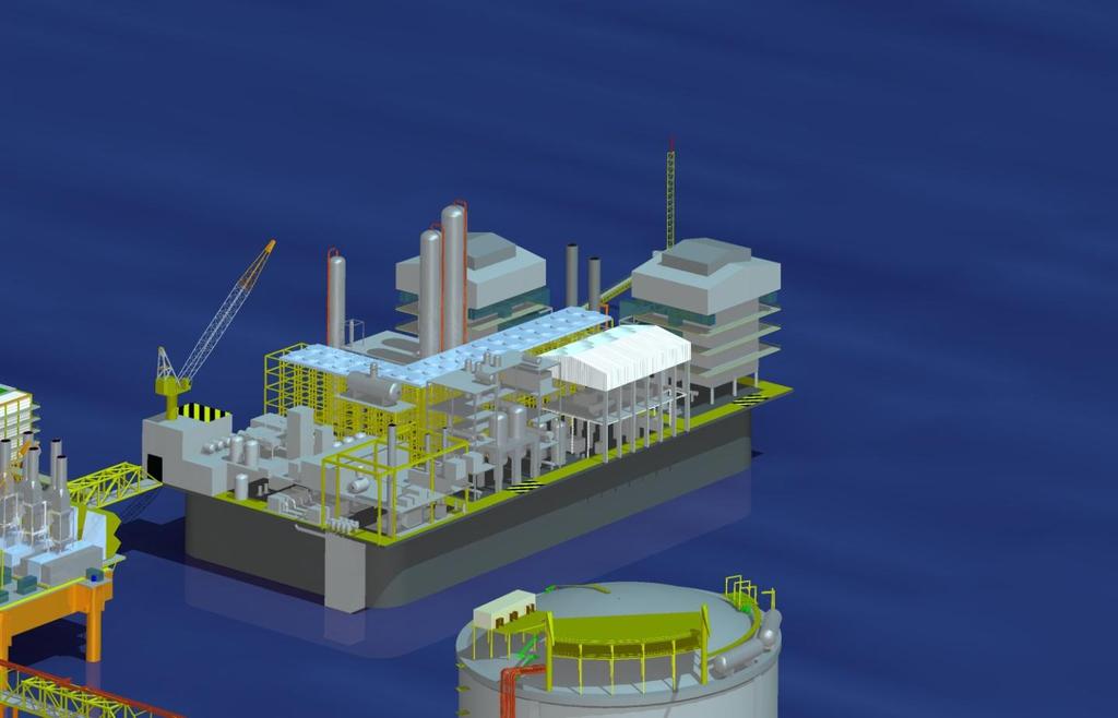Methanol topsides, sub-structure & storage Proven Technology Substructure CGS: ~200,000 t Base: 170m