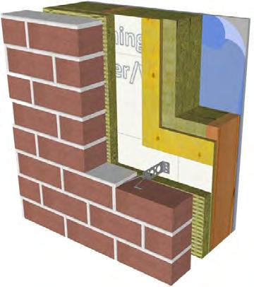 Self-Supported Cladding (Brick) Watch Now at ROCKWOOL.com 2 2. Install sheathing. 1 3 1.