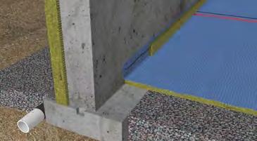 6 5 5. Install ROCKWOOL rigid board insulation at grade.