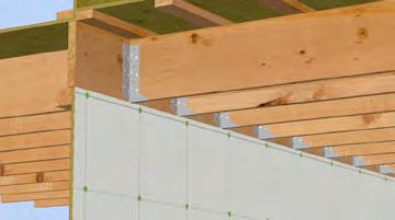 Install a bead of sealant along the sheathing directly below the balcony joists to provide for air