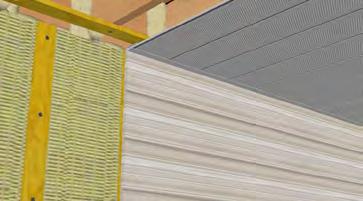 11 12 11. Install 3" rigid insulation in joist cavities. ROCKWOOL COMFORTBOARD 80 and ROCKWOOL COMFORTBATT can be used to meet thermal barrier protection requirements for foamed plastics. 12. Install 2 lb.