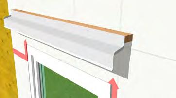 Install self-adhesive membrane over the prefinished