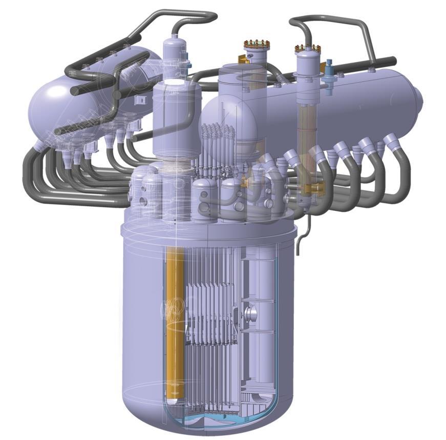 36 LFR: SVBR Svintsovo-Vismutovyi Bystryi Reaktor Design: AKME 280 MWth / 100 MWe Core temperature 345 495 C Lead-bismuth coolant Integral primary
