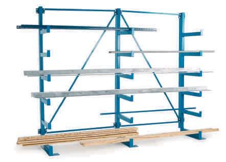 Bar and Sheet Racking and Storage UK MANUFACTURED 437 Bar Storage Racks Cantilever style bar storage racks are the ideal solution for storing longer lengths of materials.